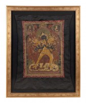 TIBETAN THANGKA OF KALACHAKARA