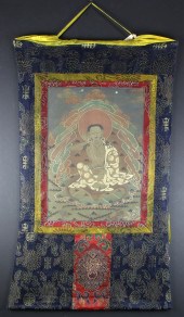 TIBETAN THANGKA OF MILAREPA Ti