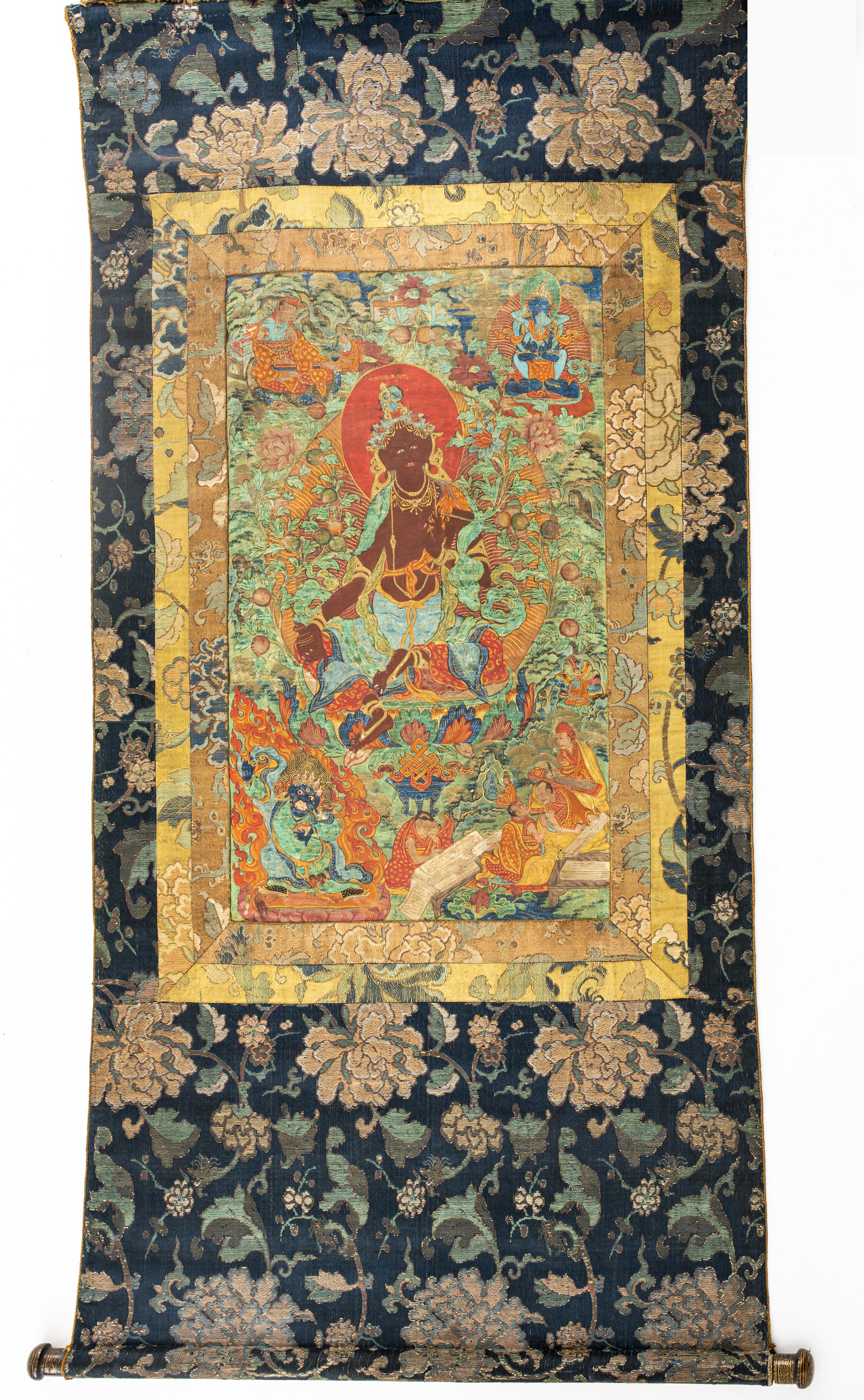 TIBETAN THANGKA OF RED TARA,