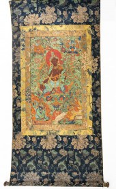 TIBETAN THANGKA OF RED TARA, 1