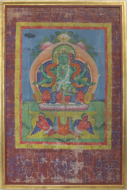 TIBETAN THANGKA OF THE GODDESS