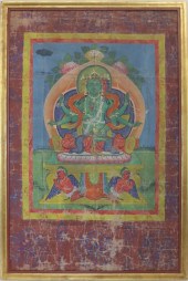 TIBETAN THANGKA OF THE GODDESS