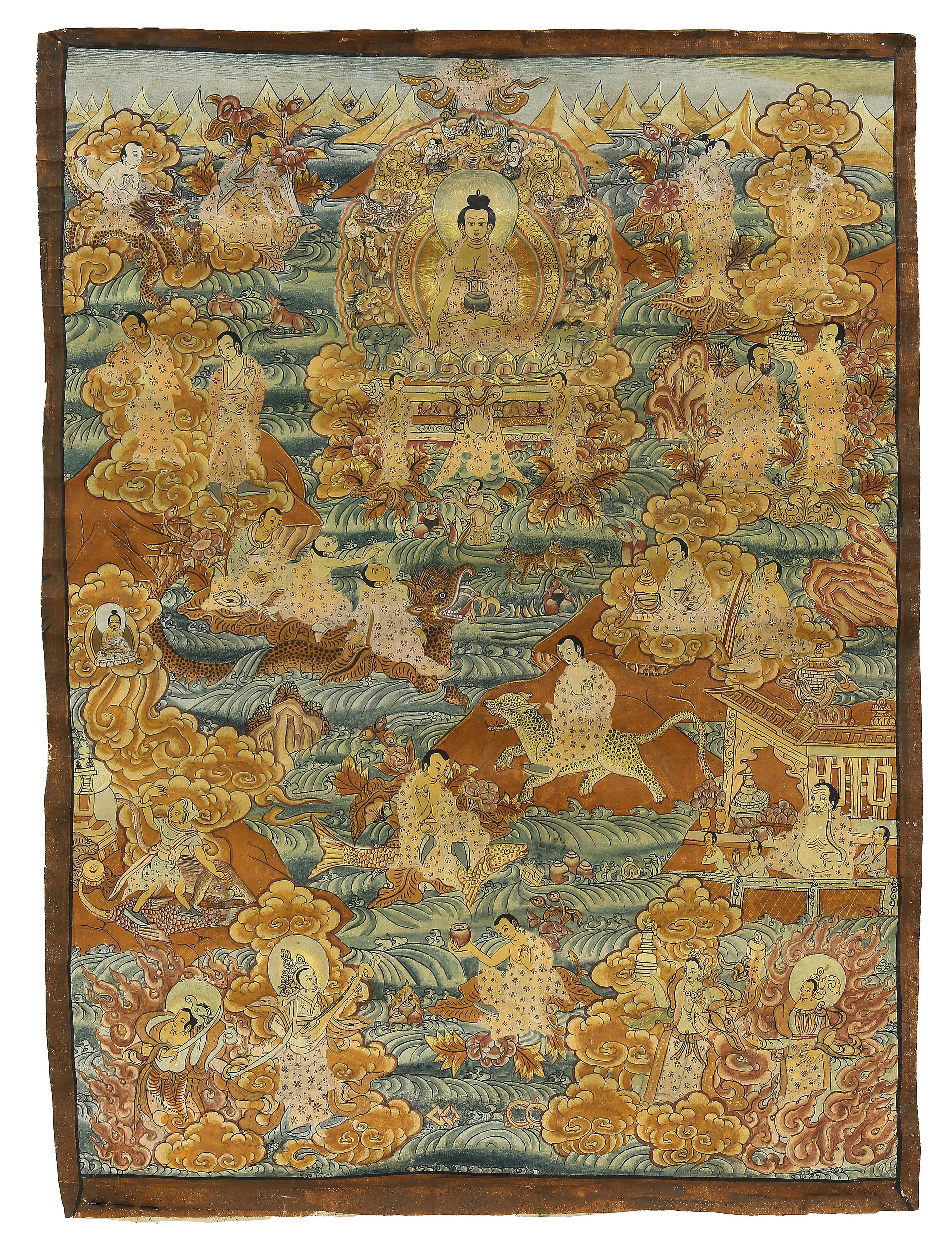 TIBETAN THANGKA OF THE MEDICINE