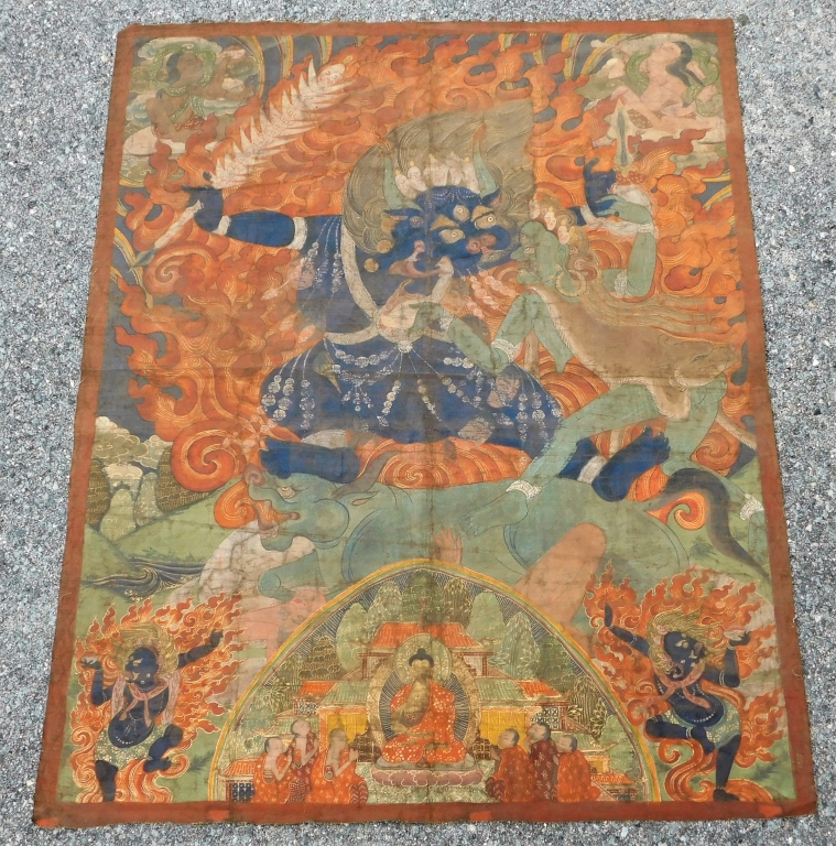 TIBETAN THANGKA PAINTING OF