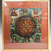 TIBETAN THANGKA PAINTINGDESCRI