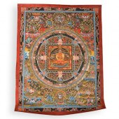 TIBETAN THANGKA PAINTINGSDESCR