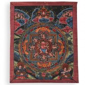 TIBETAN THANGKA PAINTINGSDESCR