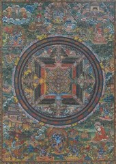 TIBETAN THANGKA, SHEET SIZE: 2