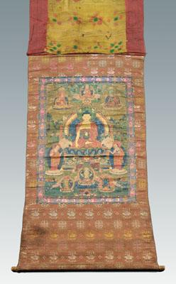 Tibetan thanka of Buddha Sakyamuni,
