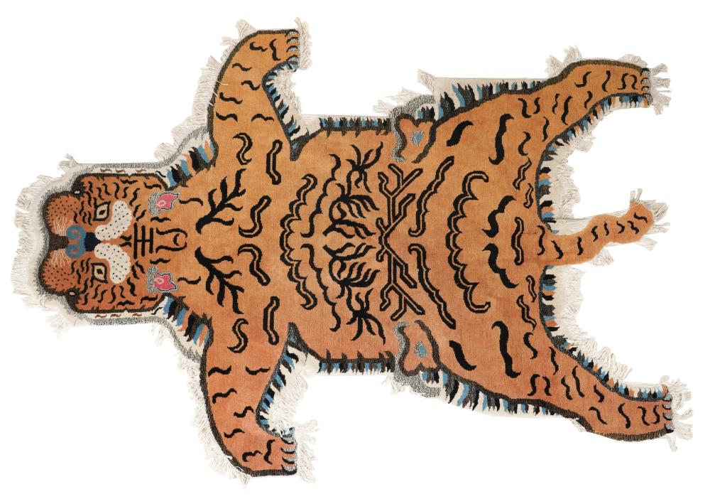 TIBETAN TIGER-FORM RUGwool and