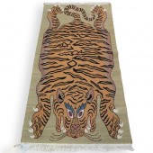 TIBETAN TIGER WOOL RUGDESCRIPT