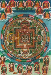 TIBETAN "WHEEL OF DHARMA - WHE