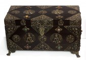 TIBETAN WOOD AND METAL CHEST T
