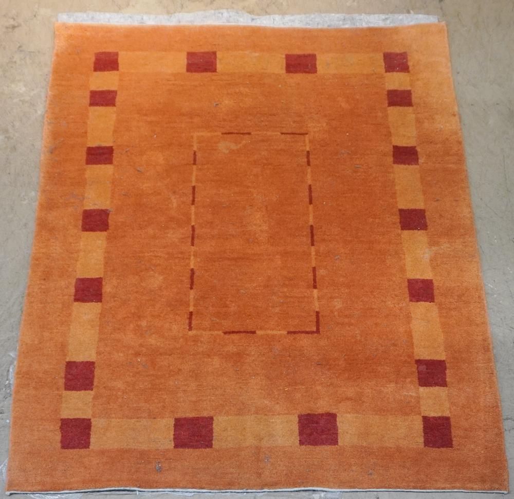 TIBETAN WOOL PILE RUG, 6 FT 6 IN