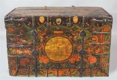 TIBETAN WROUGHT IRON-BOUND POL