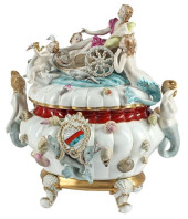 TICHE MEISSEN STYLE PORCELAIN