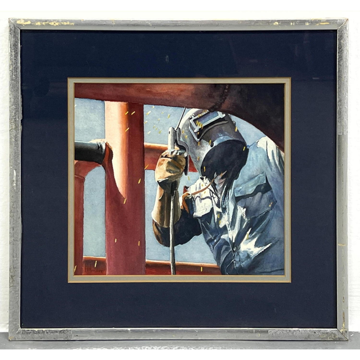 Tidmore Watercolor Painting. -