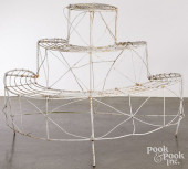 TIERED WIRE PLANT STAND, EARLY
