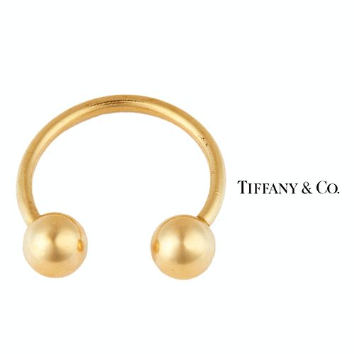 TIFFANY 14K GOLD KEY RINGTiffany