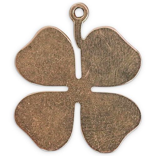 TIFFANY 14K YELLOW GOLD CLOVER