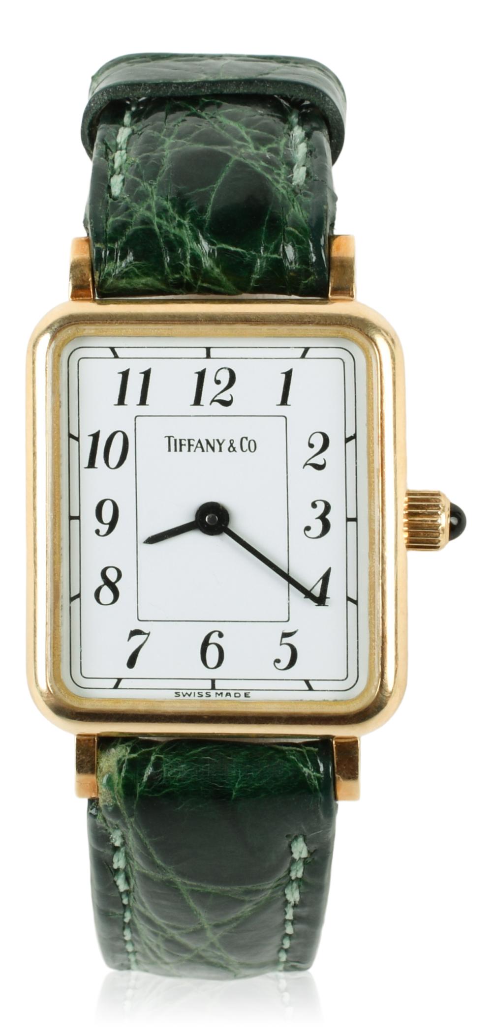 TIFFANY 14K YELLOW GOLD TANK