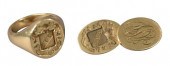 TIFFANY 18 KARAT GOLD SIGNET R