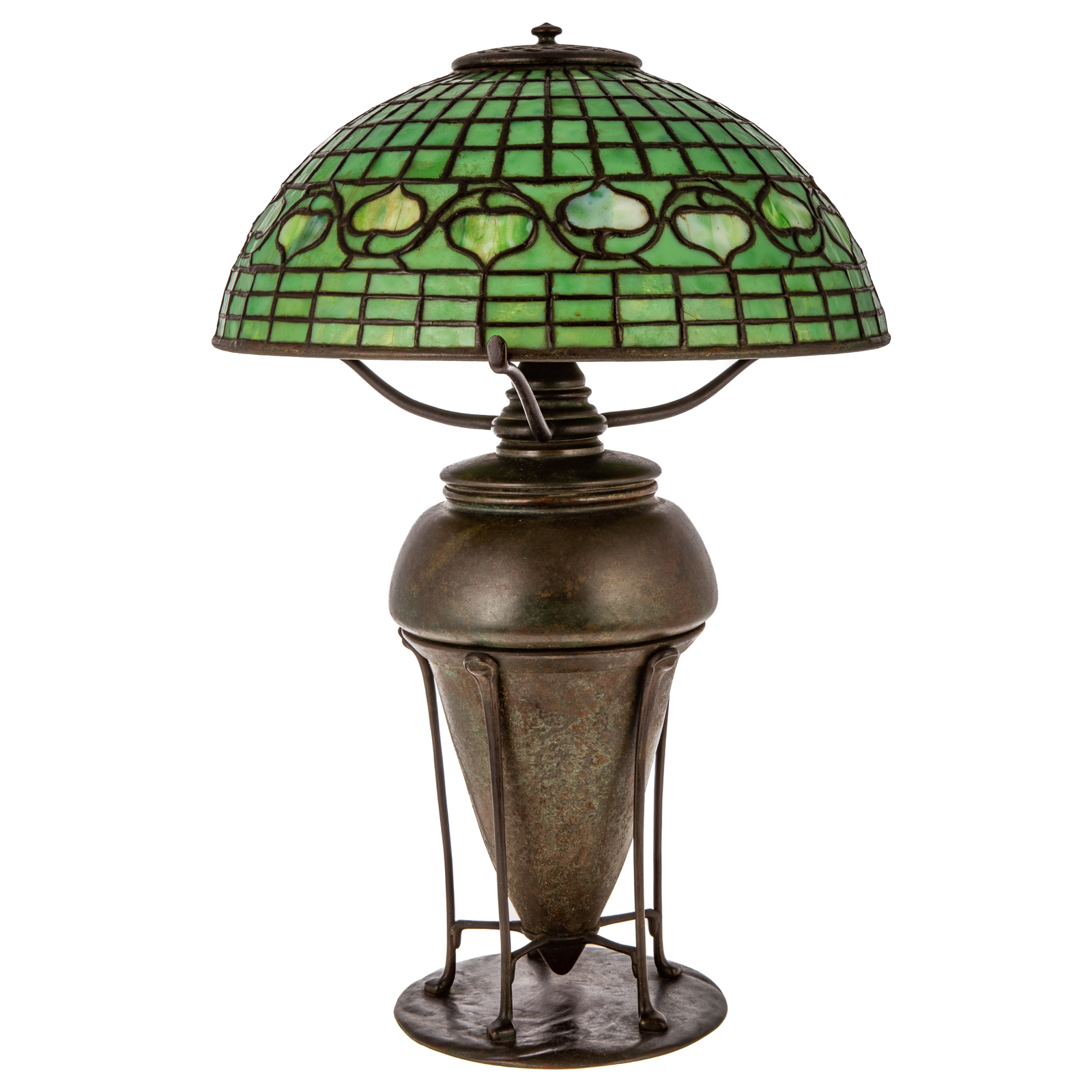 TIFFANY ACORN TABLE LAMP Circa