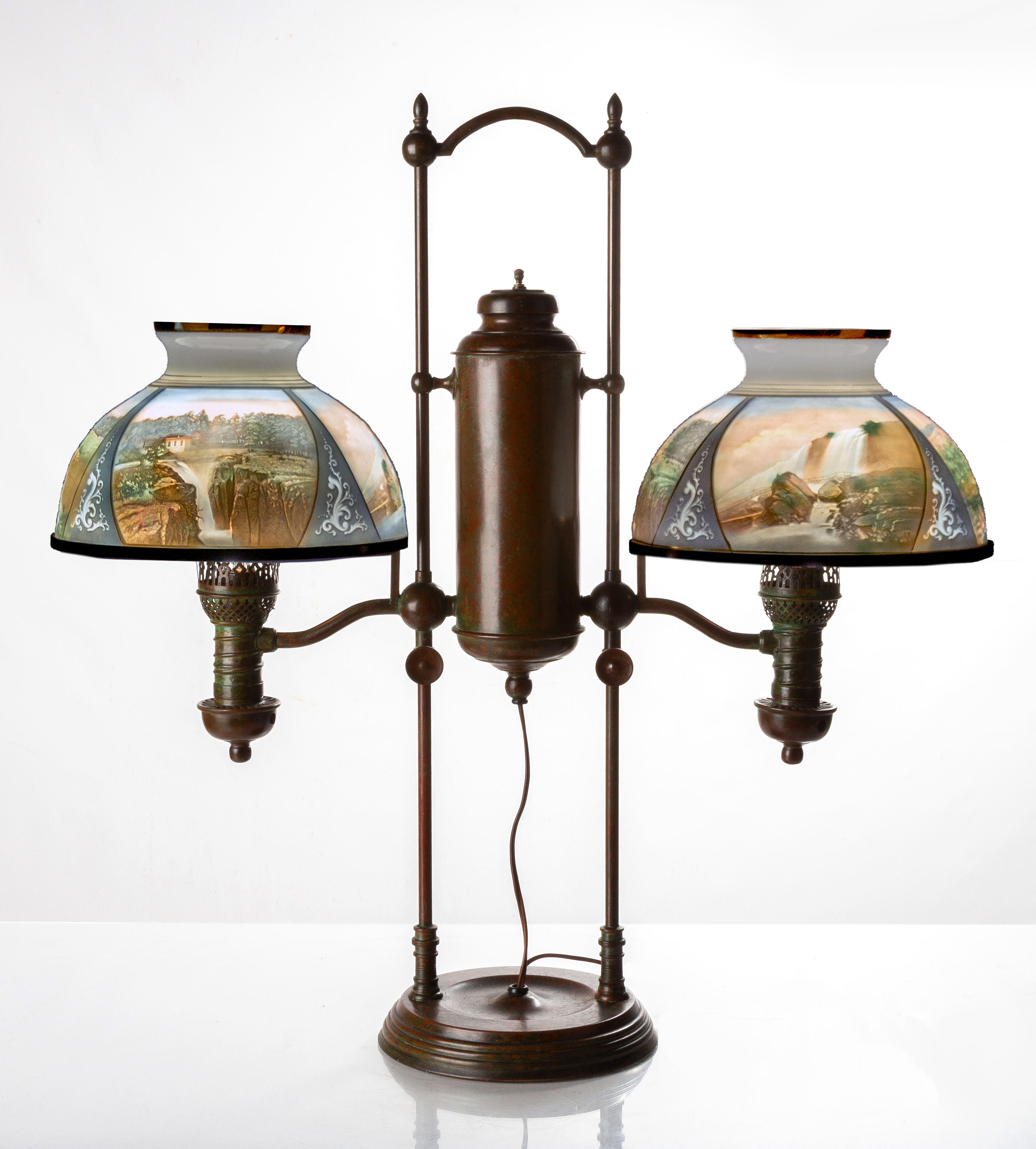 TIFFANY AND CO. DOUBLE STUDENT LAMP
