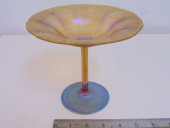 TIFFANY ART GLASS FOOTED BOWL