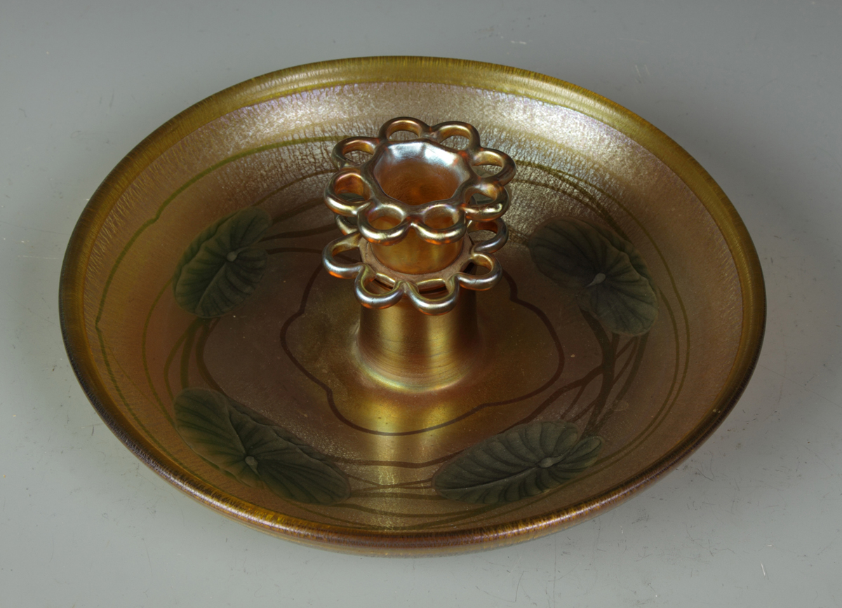 Tiffany Center Bowl w/Flower Frog