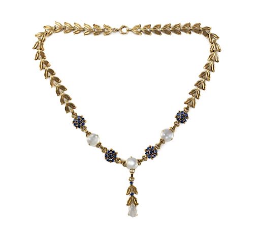 TIFFANY & CO 14K GOLD, MOONSTONE