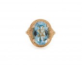 TIFFANY & CO. 18K GOLD AND AQU