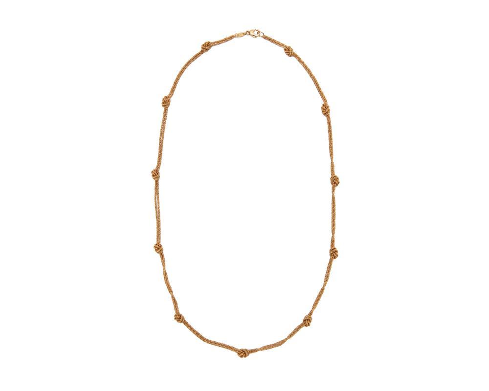 TIFFANY & CO. 18K GOLD ROPE