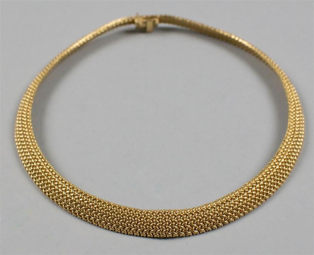 TIFFANY & CO. 18K YELLOW GOLD WOVEN
