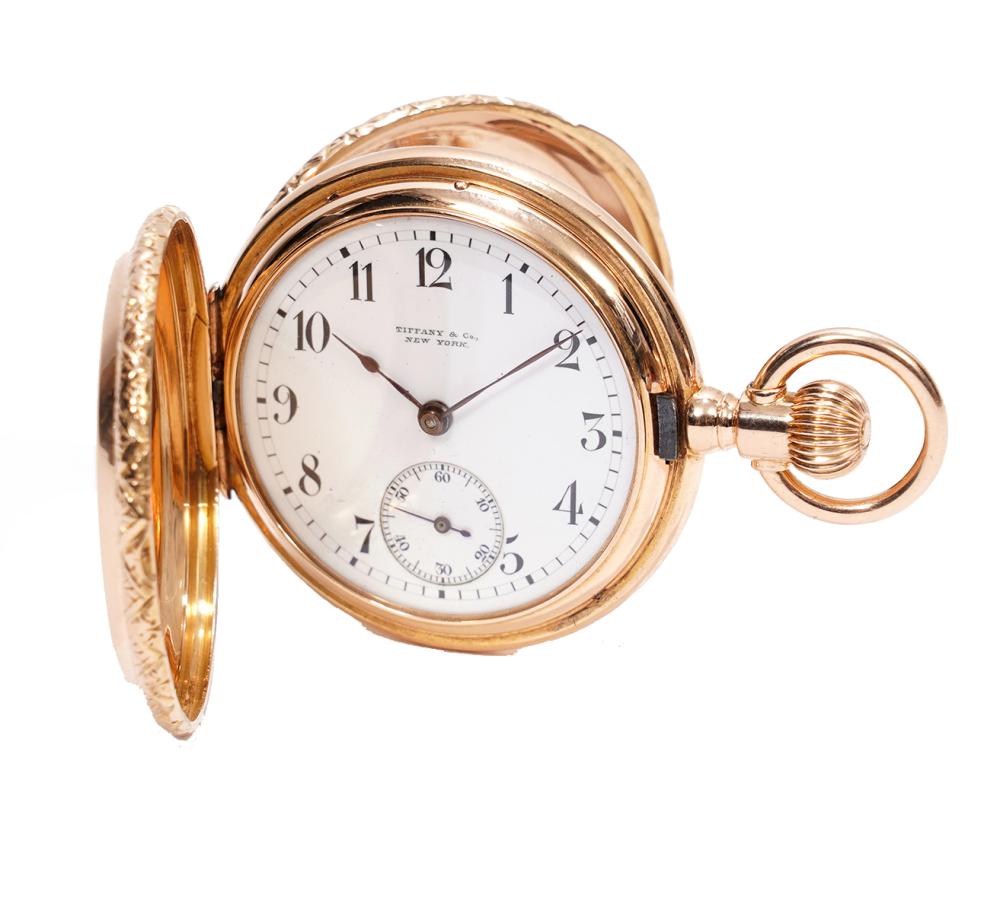 TIFFANY & CO. 18K YG HUNTING CASE