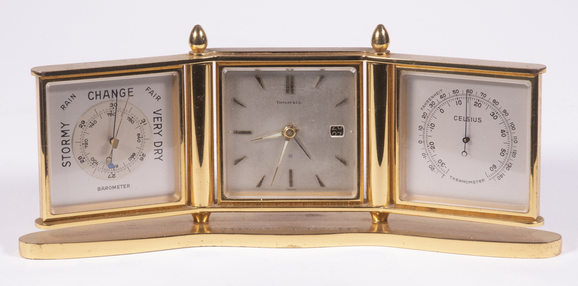 TIFFANY & CO. ALARM CLOCK AND