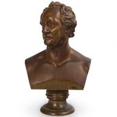 TIFFANY CO. BRONZE GOETHE BUST