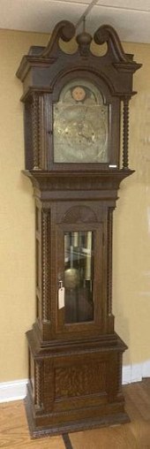 TIFFANY & CO CARVED OAK BRASS