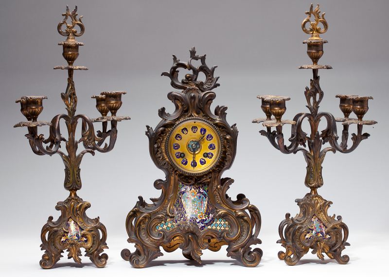 Tiffany & Co. Champleve Gilt Bronze