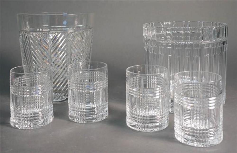 TIFFANY & CO CRYSTAL ICE BUCKET,