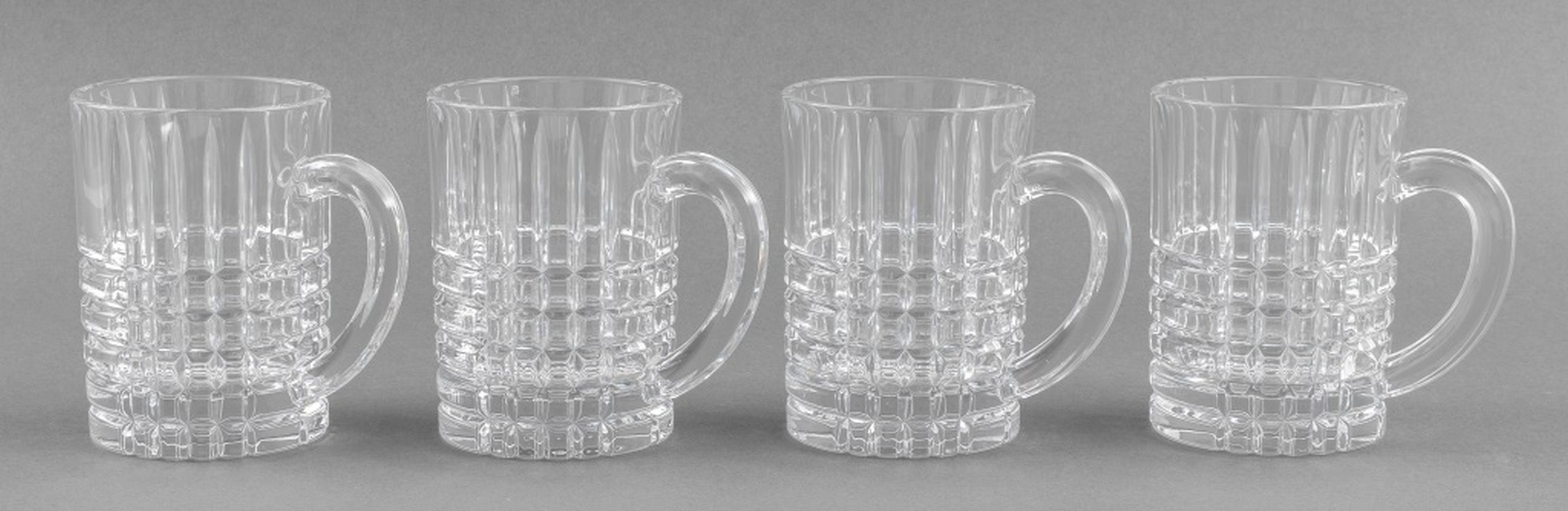 TIFFANY & CO. CRYSTAL MUGS, 4