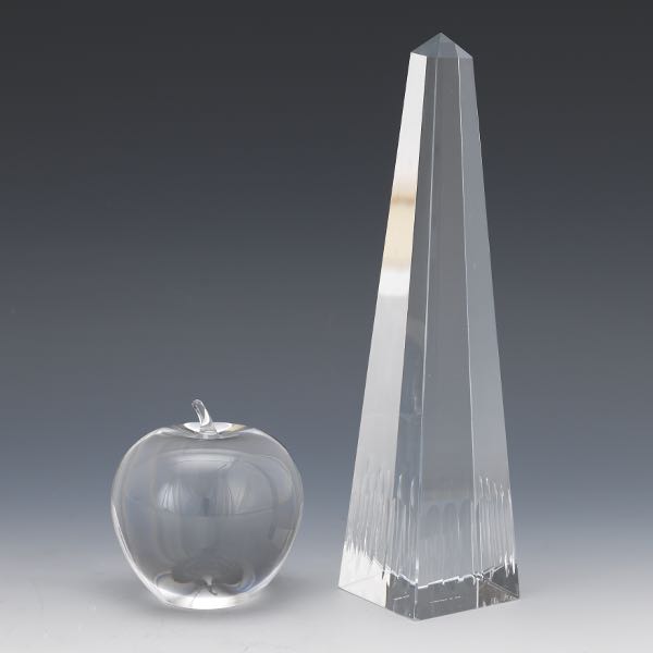 TIFFANY & CO. CRYSTAL OBELISK AND