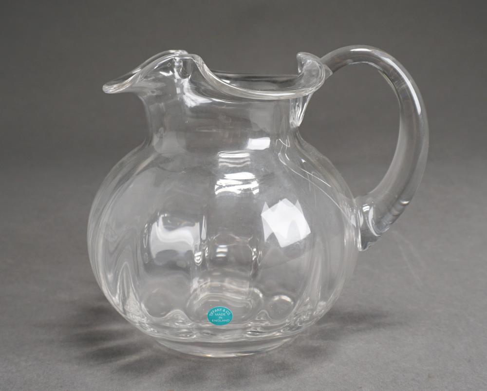 TIFFANY & CO. CRYSTAL PITCHER, H: 7