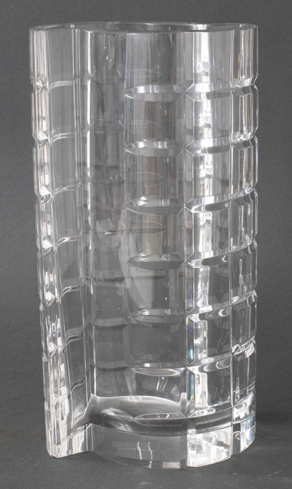 TIFFANY & CO. CRYSTAL VASE, 1980S