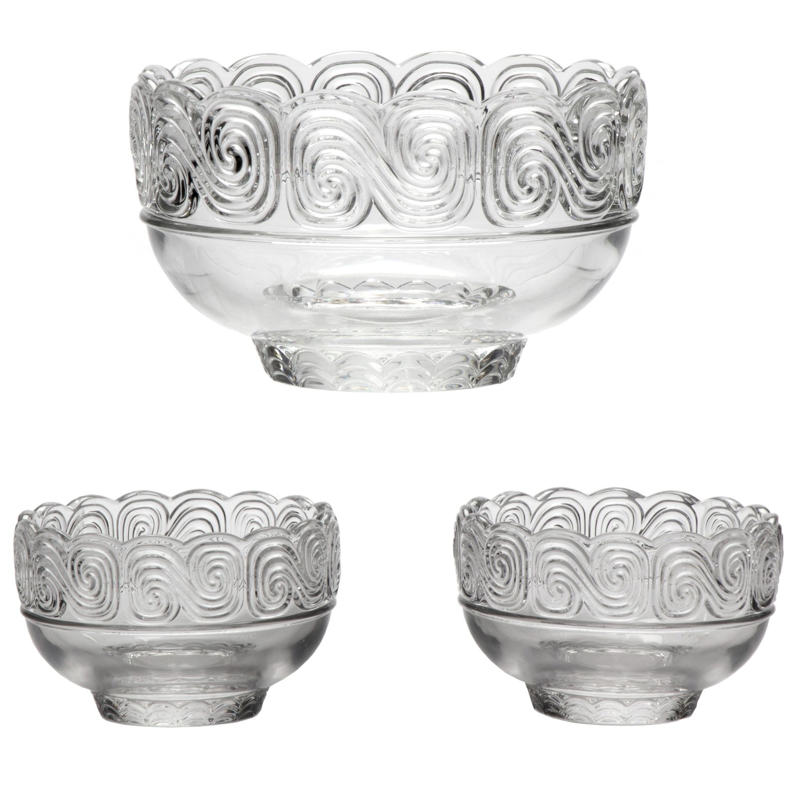 TIFFANY & CO SCROLL PATTERN GLASS