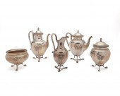 TIFFANY & CO. SILVER FIVE PIEC