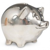 TIFFANY & CO SILVER PIGGY BANK