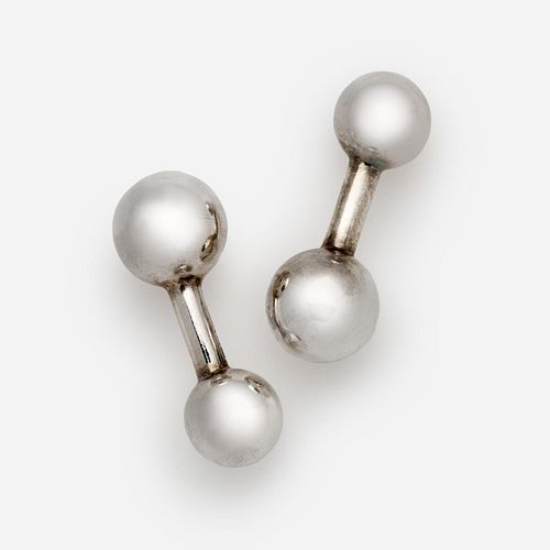 TIFFANY & CO STERLING BARBELL
