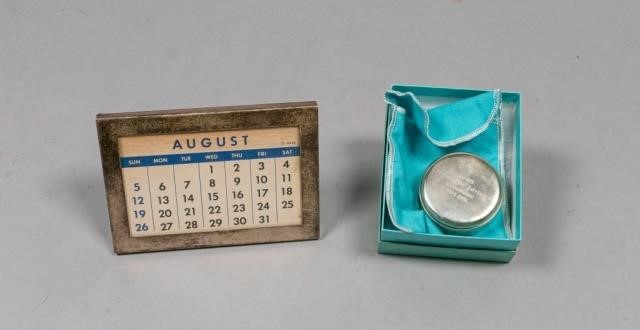 TIFFANY & CO STERLING BOX AND FRAME