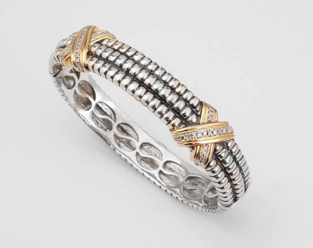 TIFFANY & CO. STERLING GOLD AND